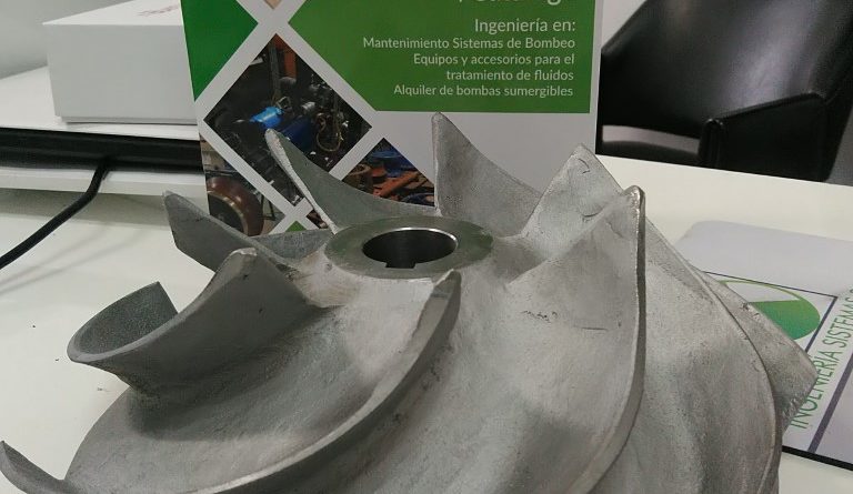 Rodete fabricado por ingeniería inversa