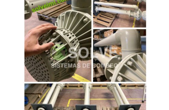 Bombas verticales plásticas