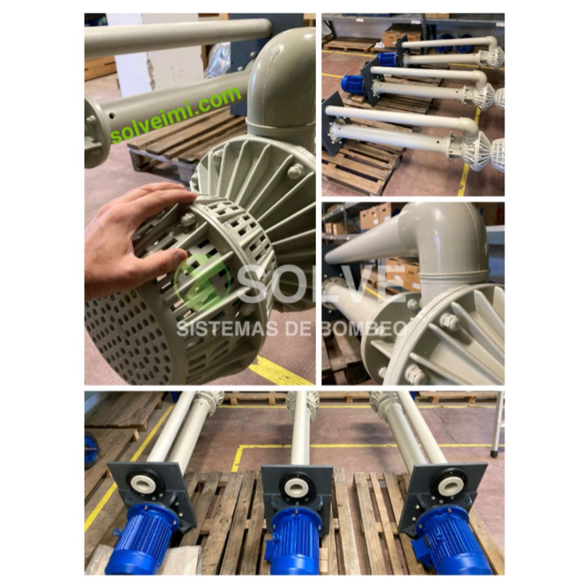 Bombas verticales plásticas